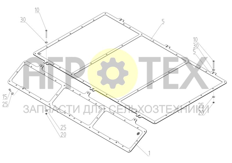 Чертеж Установка сетки (2650.56.40.620)